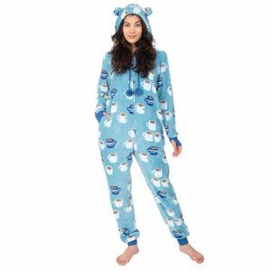 MUNKI MUNKI HOODED FLEECE Onesie ONE PIECE PAJAMAS